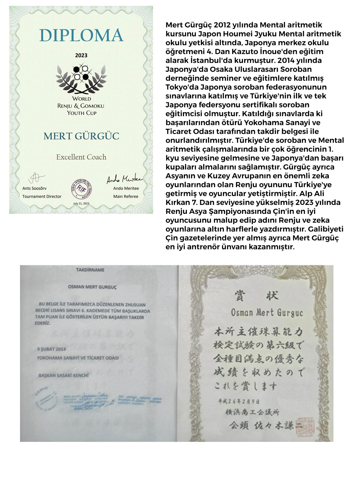 Mental Aritmetik Kurucumuz. 